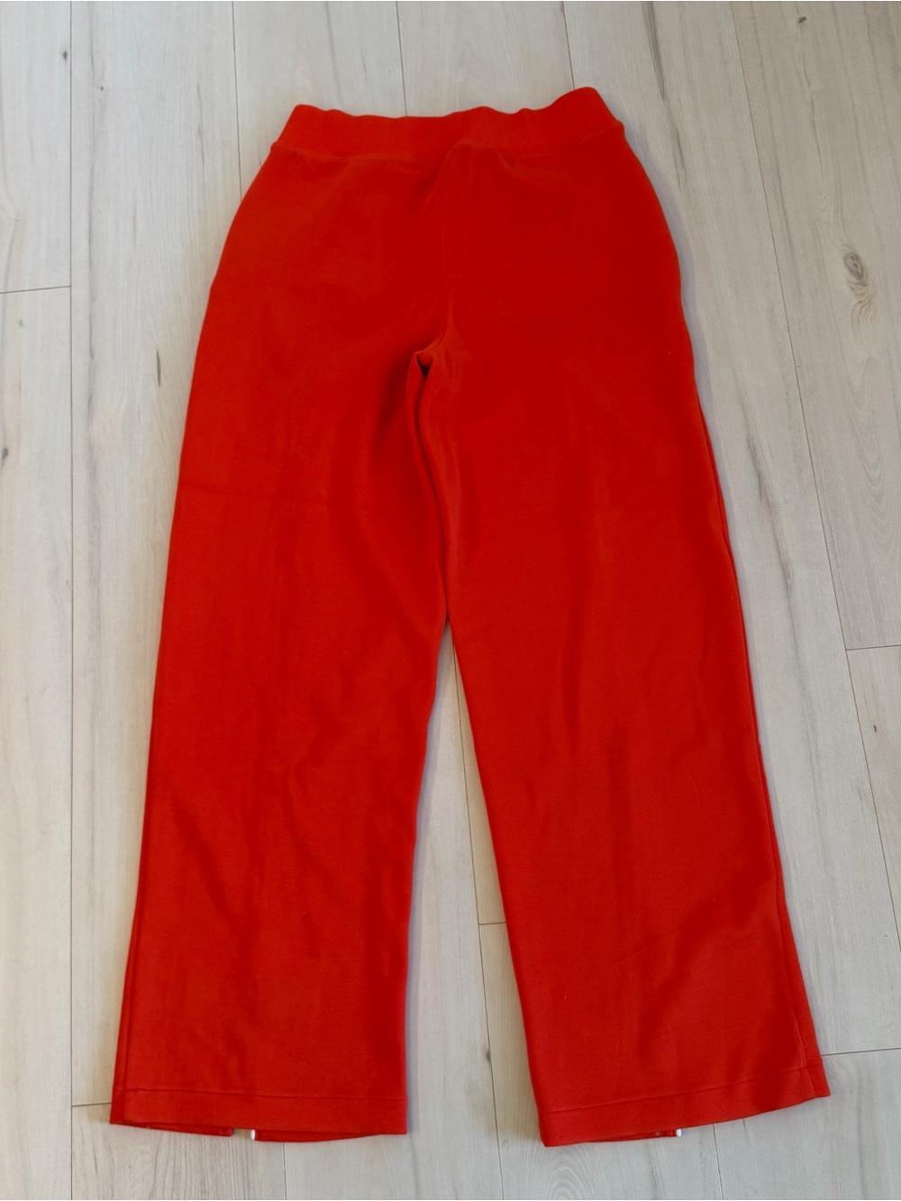 SPANX Orange Wide-Leg Pants with White Piping - Picture 3 of 4